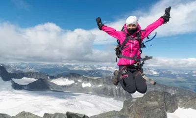On top of a high Norwegian mountain