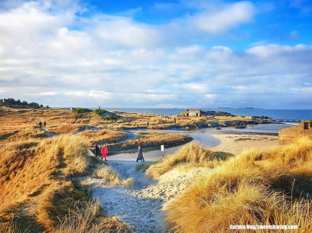 Sola beach near Stavanger in the wintertime