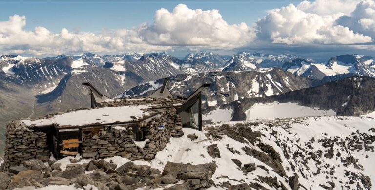 Summit of Galdhøpiggen mountain in Norway.
