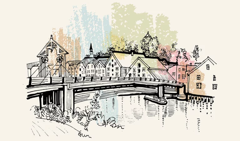 Trondheim illustration