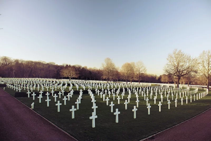 World War One graveyard memorials