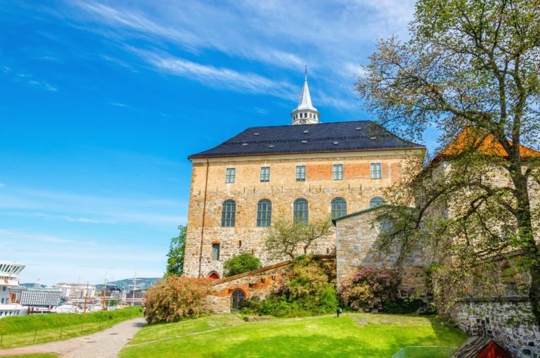 Oslo's Akershus Castle and side wall
