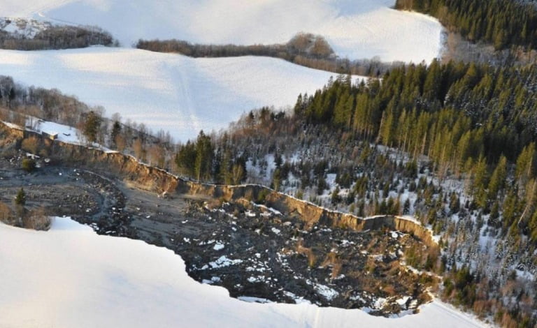 The 2012 landslide in Byneset, Trondheim