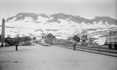 Finse railway station on the Bergen railway