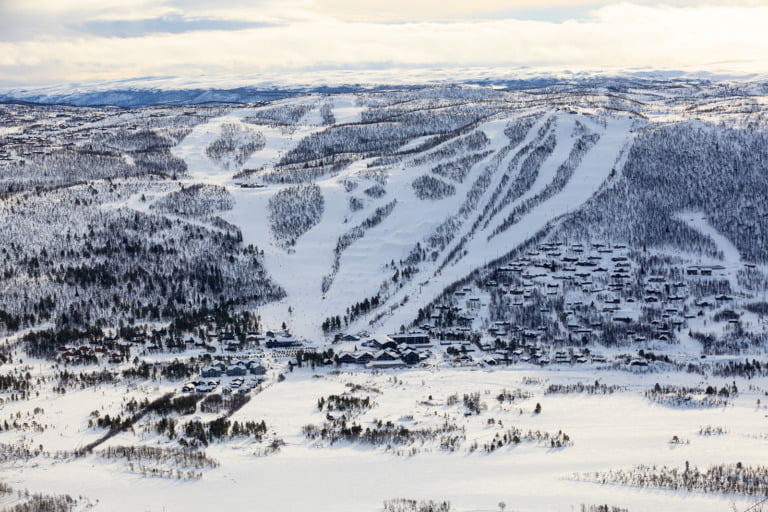 Geilo ski resort in Norway