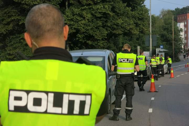 Norwegian police officers at work