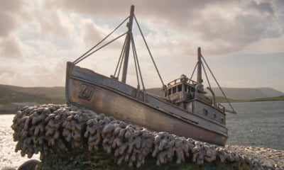 The Shetland Bus memorial in Scalloway, Scotland