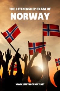 Citizenship exam of Norway pin