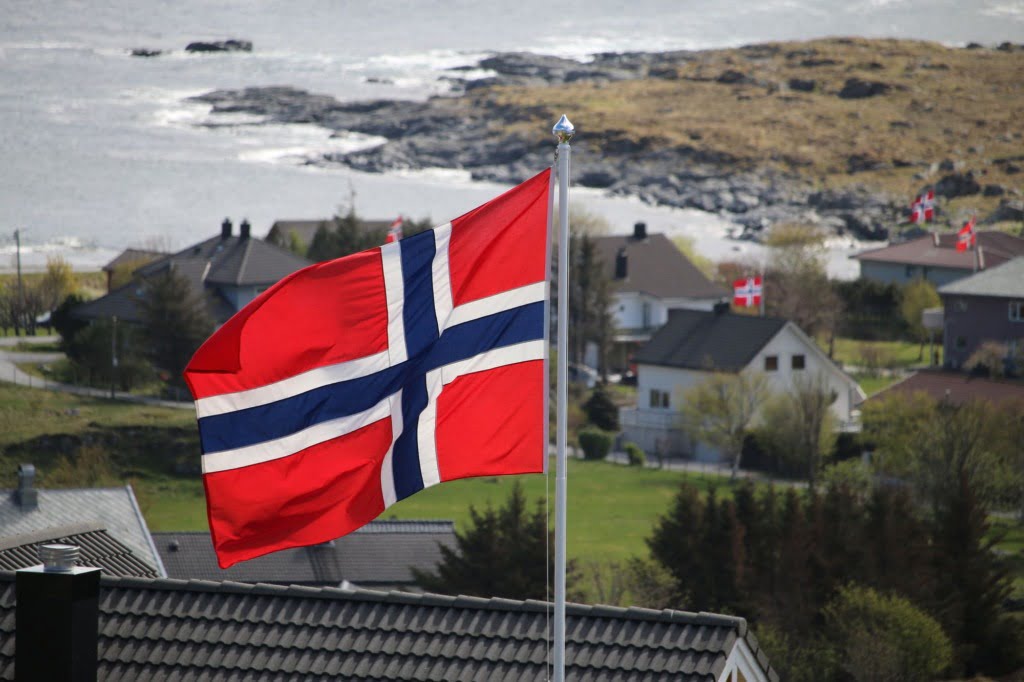 The Norwegian flag on 17 May