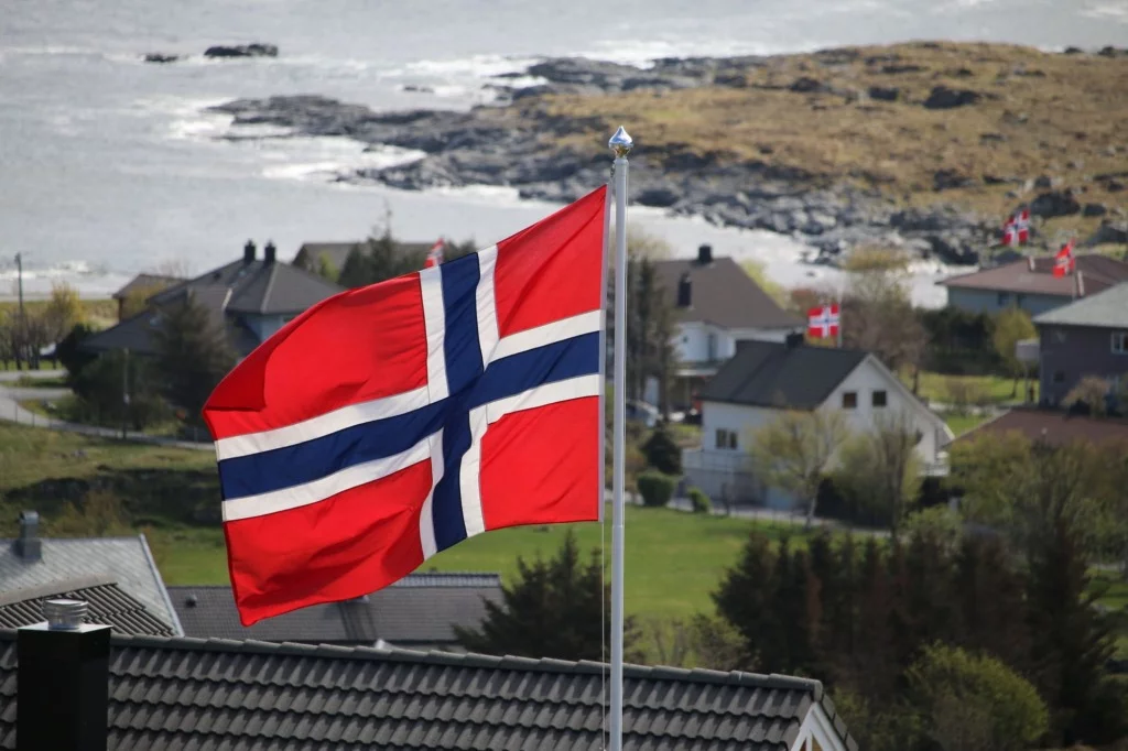 The Norwegian flag on 17 May