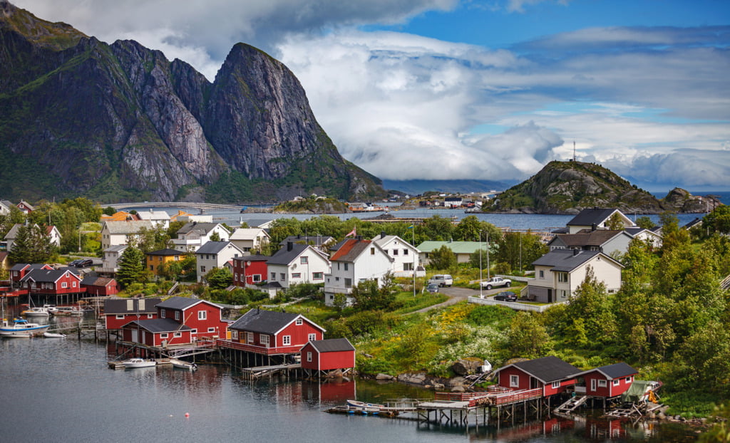 A Norwegian village in Northern Norway