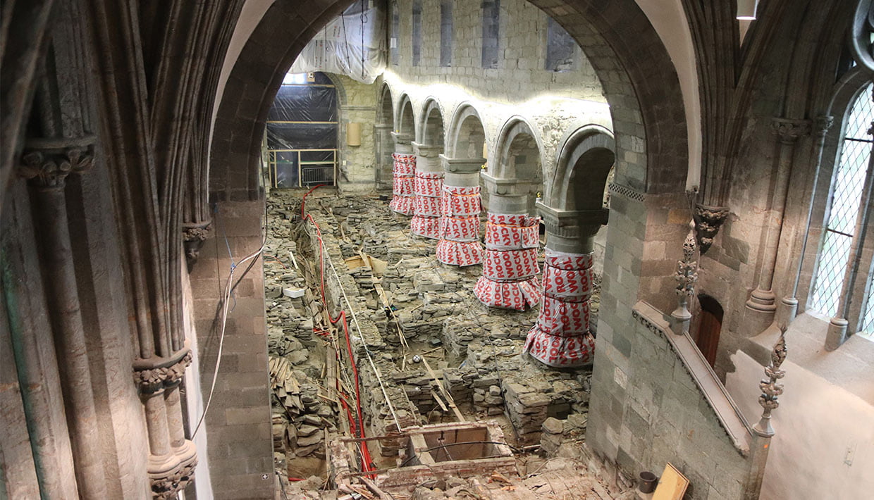 Archaeological finds in Stavanger cathedral, Norway