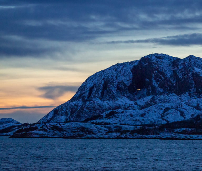 Torghatten outside Brønnøysund, Norway