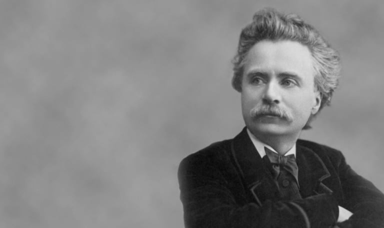The Norwegian composer Edvard Grieg.
