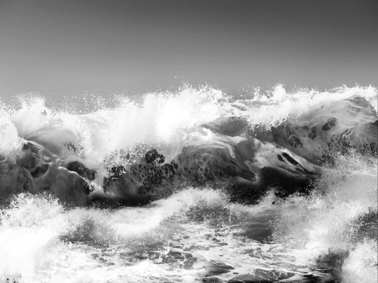 An illustration of a tsunami off the coast of Norway