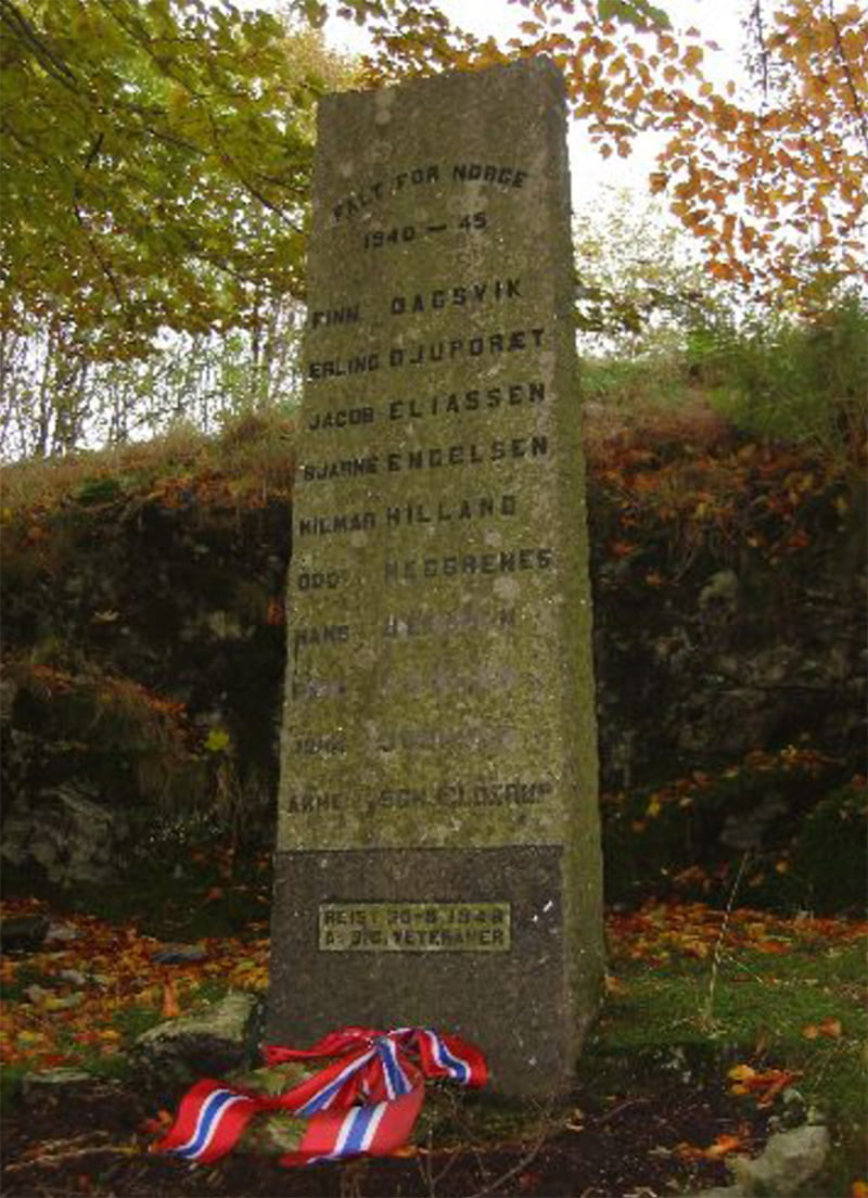 Kriegsdenkmal im Jungenheim Bergen 