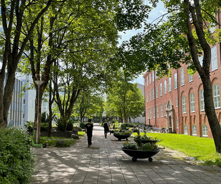 Gløshaugen university campus in Trondheim