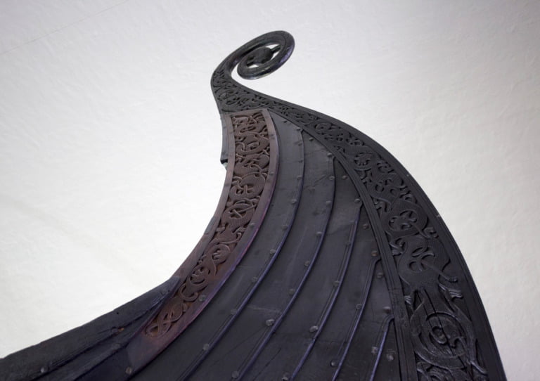 Gokstad Viking ship detail