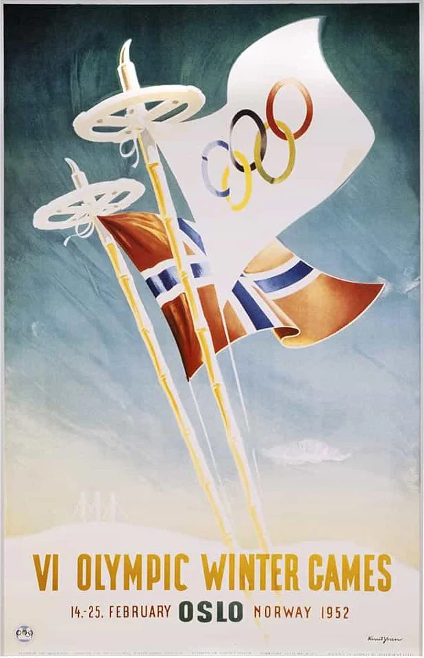 Oslo 1952 Winter Olympic Games poster