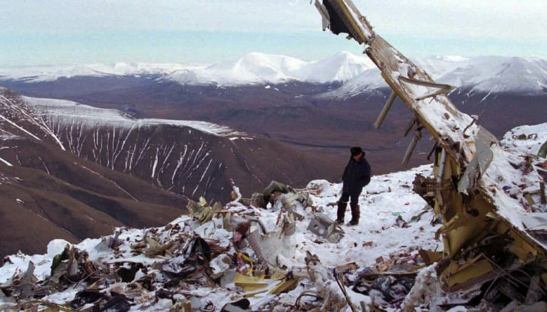 1996 air crash wreckage on Svalbard