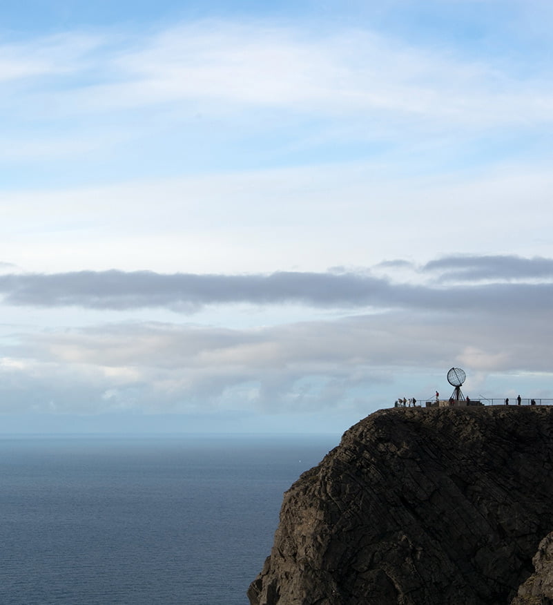 The Nordkapp clifftop in Northern Norway