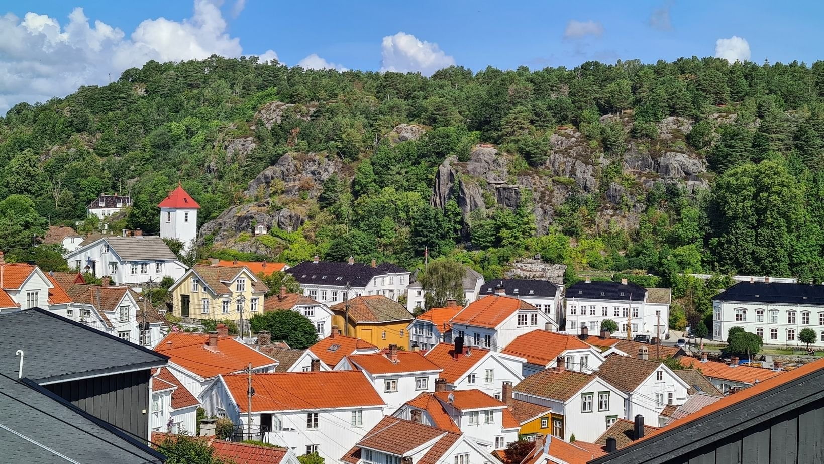 Rooftops in Risør, southern Norway