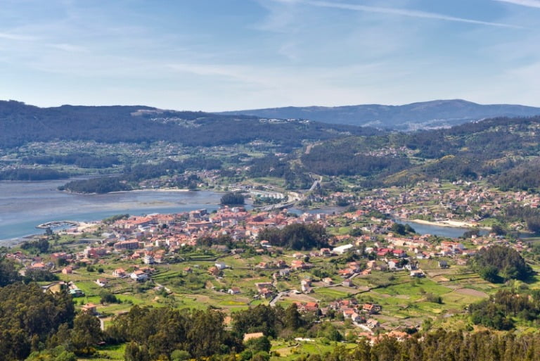 The coastline of Galicia in northwest Spain.