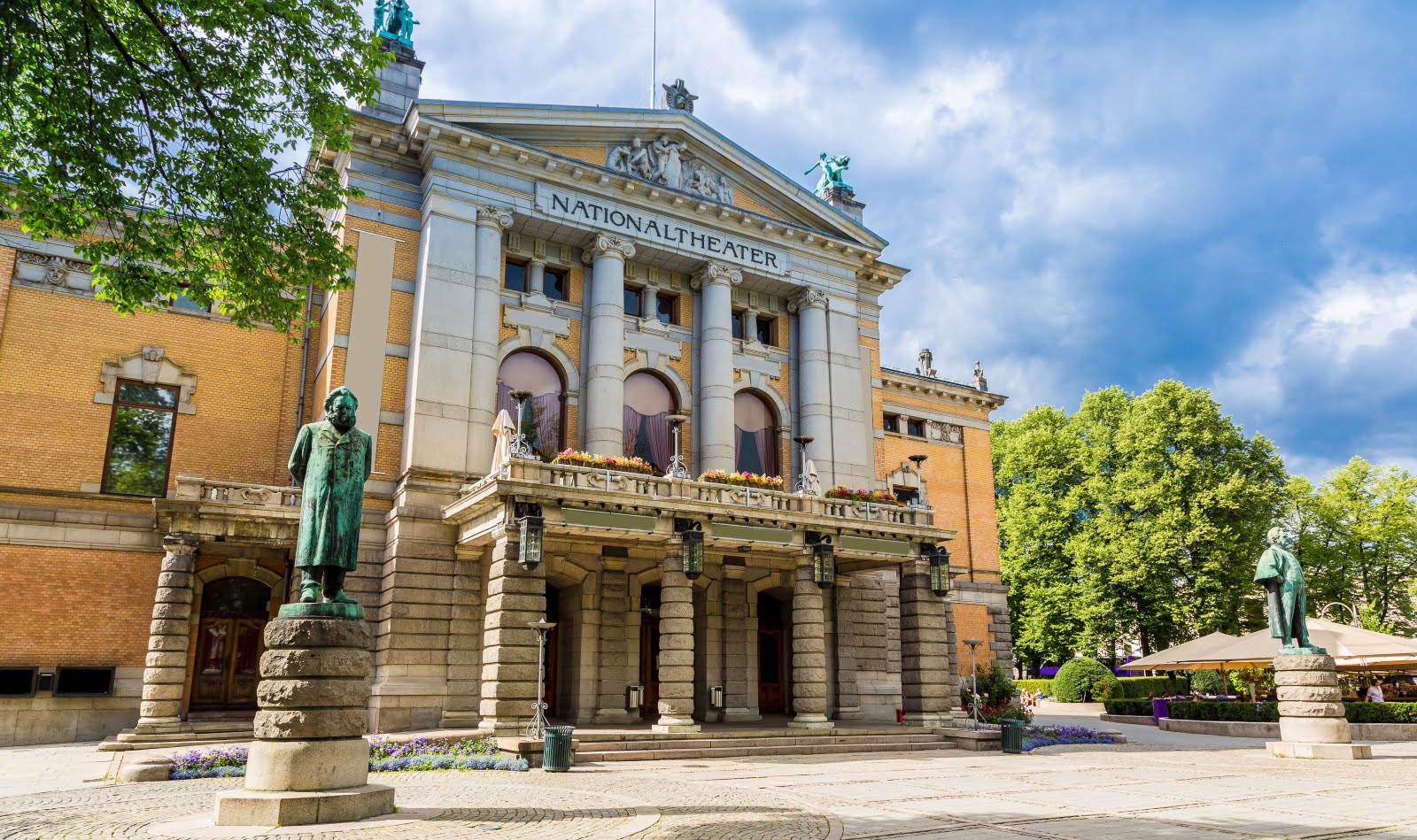 Exterior of Oslo’s National Theatre in Norway