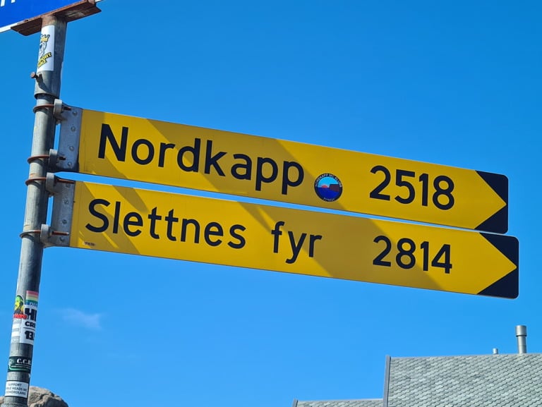 Nordkapp signpost at Lindesnes