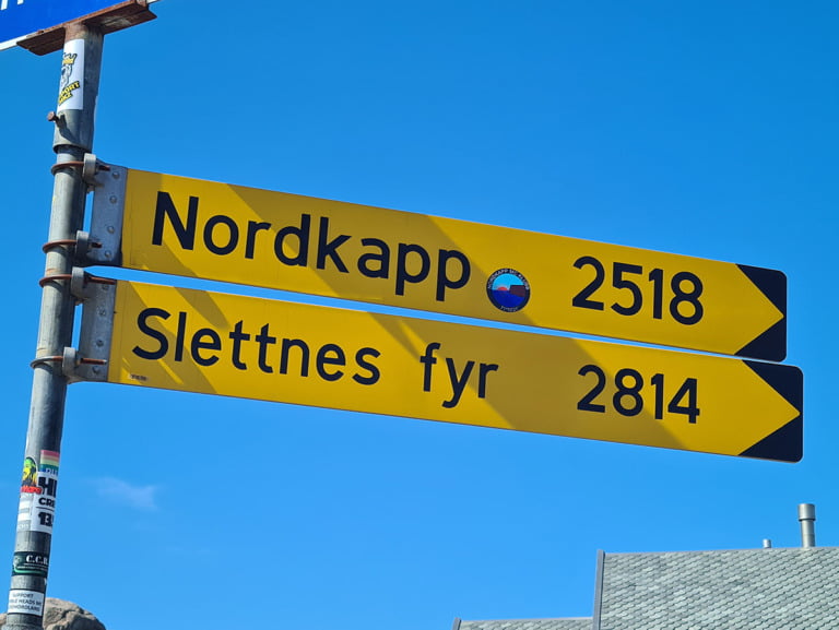 Nordkapp signpost at Lindesnes