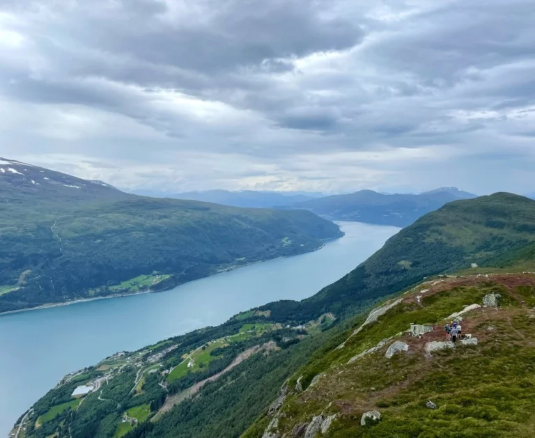 The Nordfjord as seen from the top of Mount Hoven.