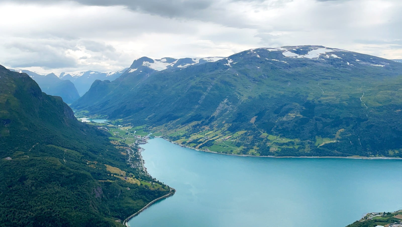 Nordfjord from the top of the Loen Skylift. Photo: David Nikel.