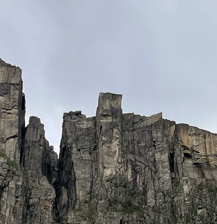 Preikestolen seen from fjord level