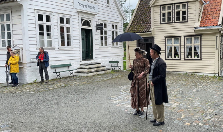 Reenactment at the Old Bergen Museum