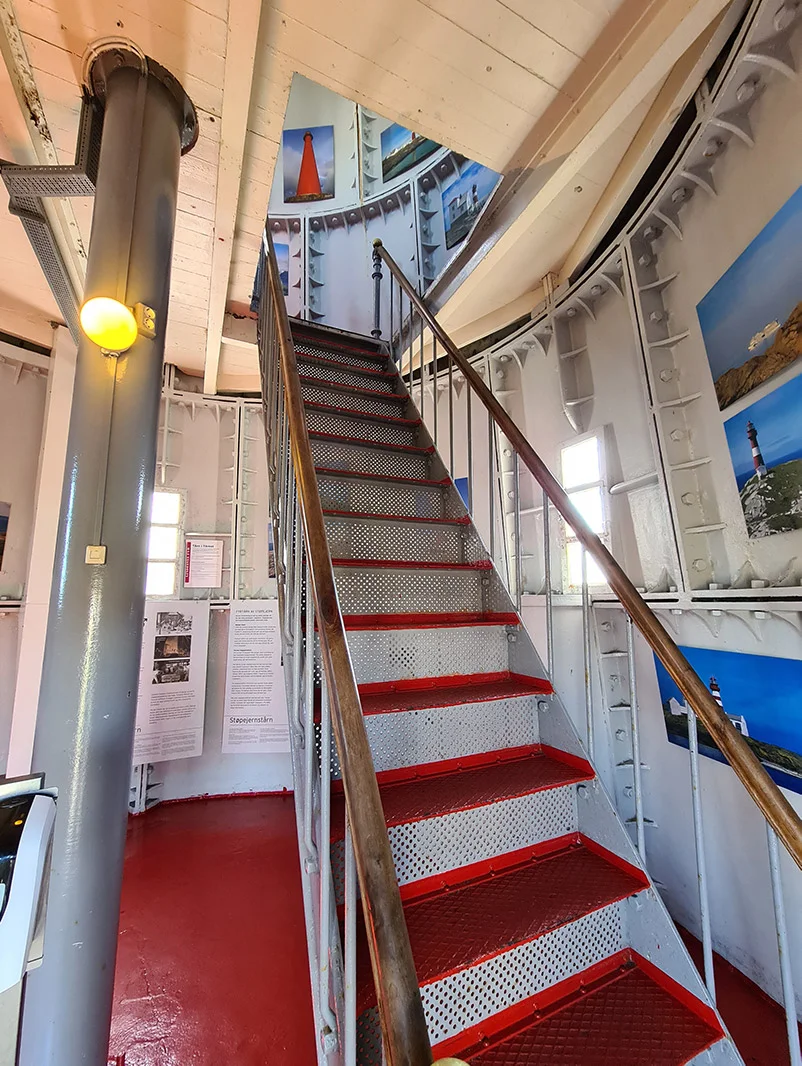 Stairwell inside Lindesnes lighthouse