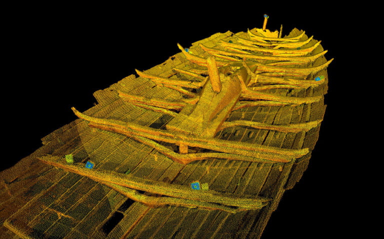 Laser scan of the Tune ship.