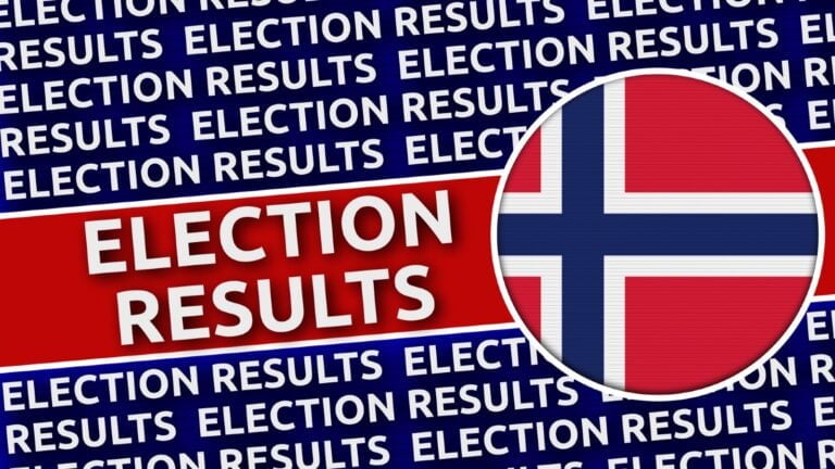 Norway election results graphic