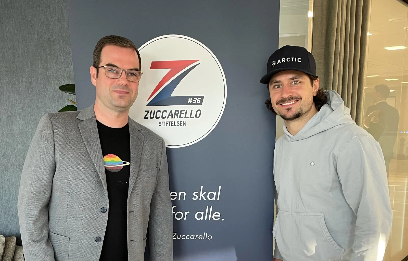 Life in Norway's David Nikel and Mats Zuccarello in Oslo, Norway.