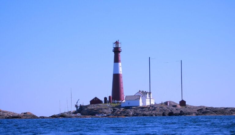 Færder lighthouse seen from the north.