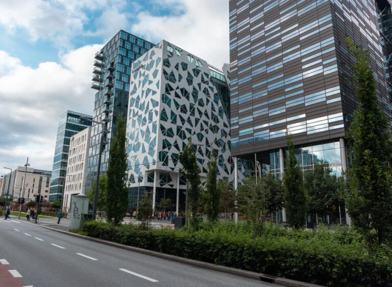 Barcode business district in Oslo, Norway