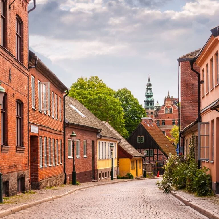 Street scene in Lund, Sweden