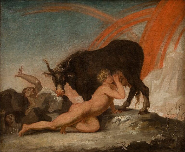 Ymir Suckling the Cow Audhumla