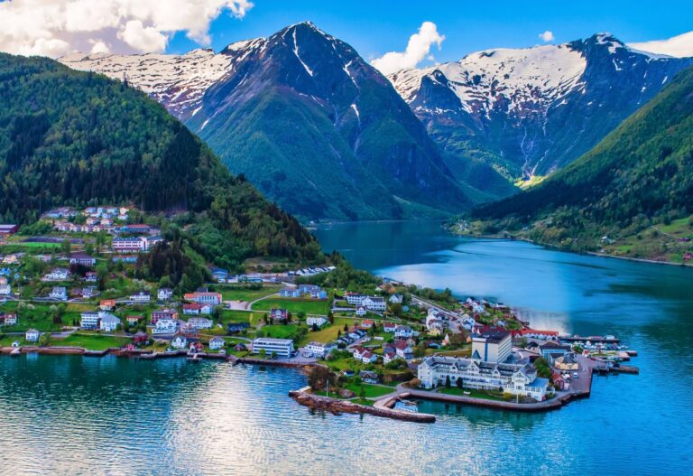 Balestrand view from the Sognefjord