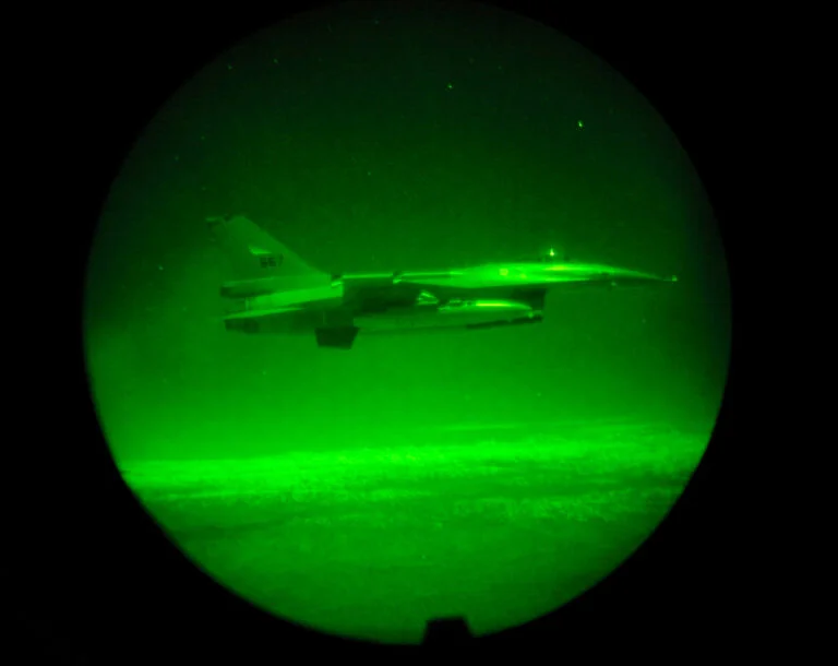 F-16 fighter jet from Royal Norwegian Air Force over Afghanistan during Operation Enduring Freedom.