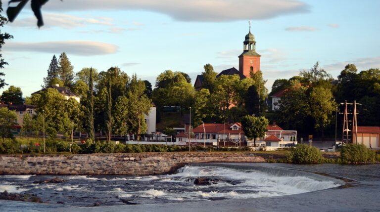 Kongsberg town in Norway