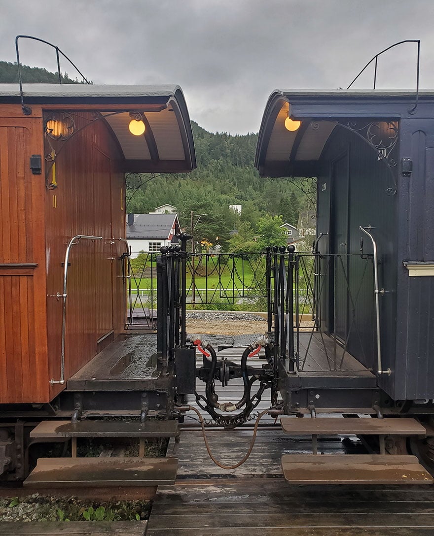 Carriages on the Orkanger railway.