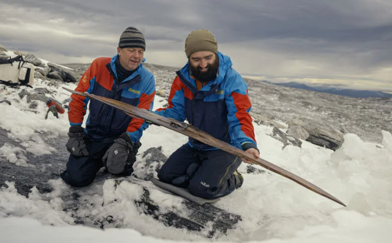 Discovery of the second ski in Norway mountains.