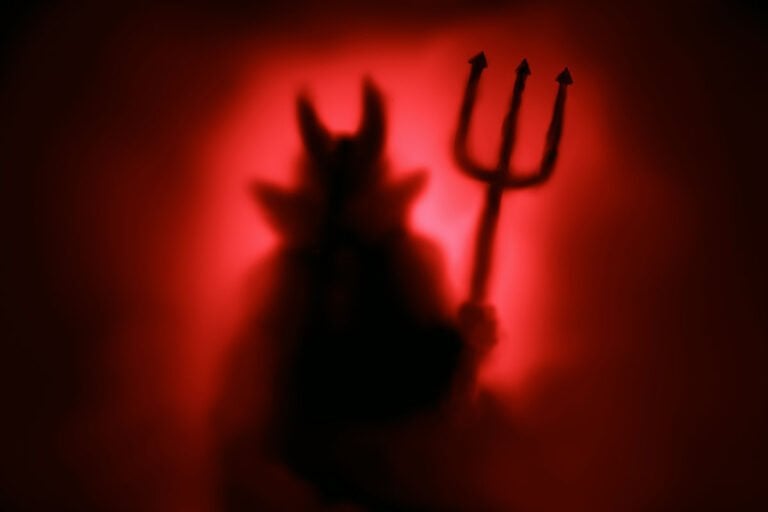 Concept image of the devil