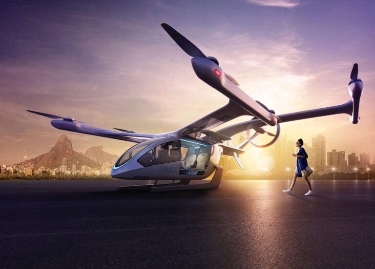 Embraer Eve’s planned all-electric 'urban air mobility' vehicle.