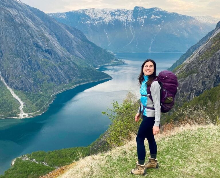 Hiking trip in the fjord Norway region.